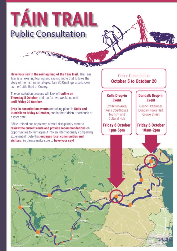 Táin Trail Public Consultation Flyer Táin Trail Public Consultation image