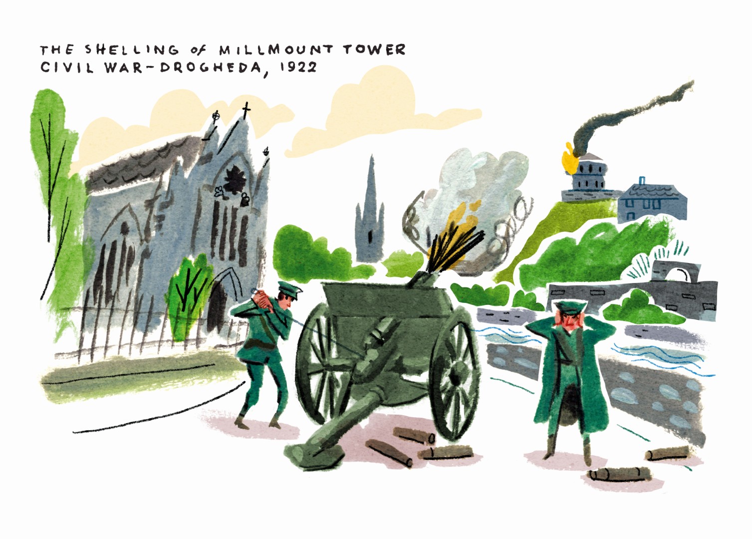 Shelling-of-Millmount-1922