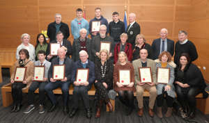Civic Award winners and council officials pictured at Monday’s ceremony in Ardee thumbnail