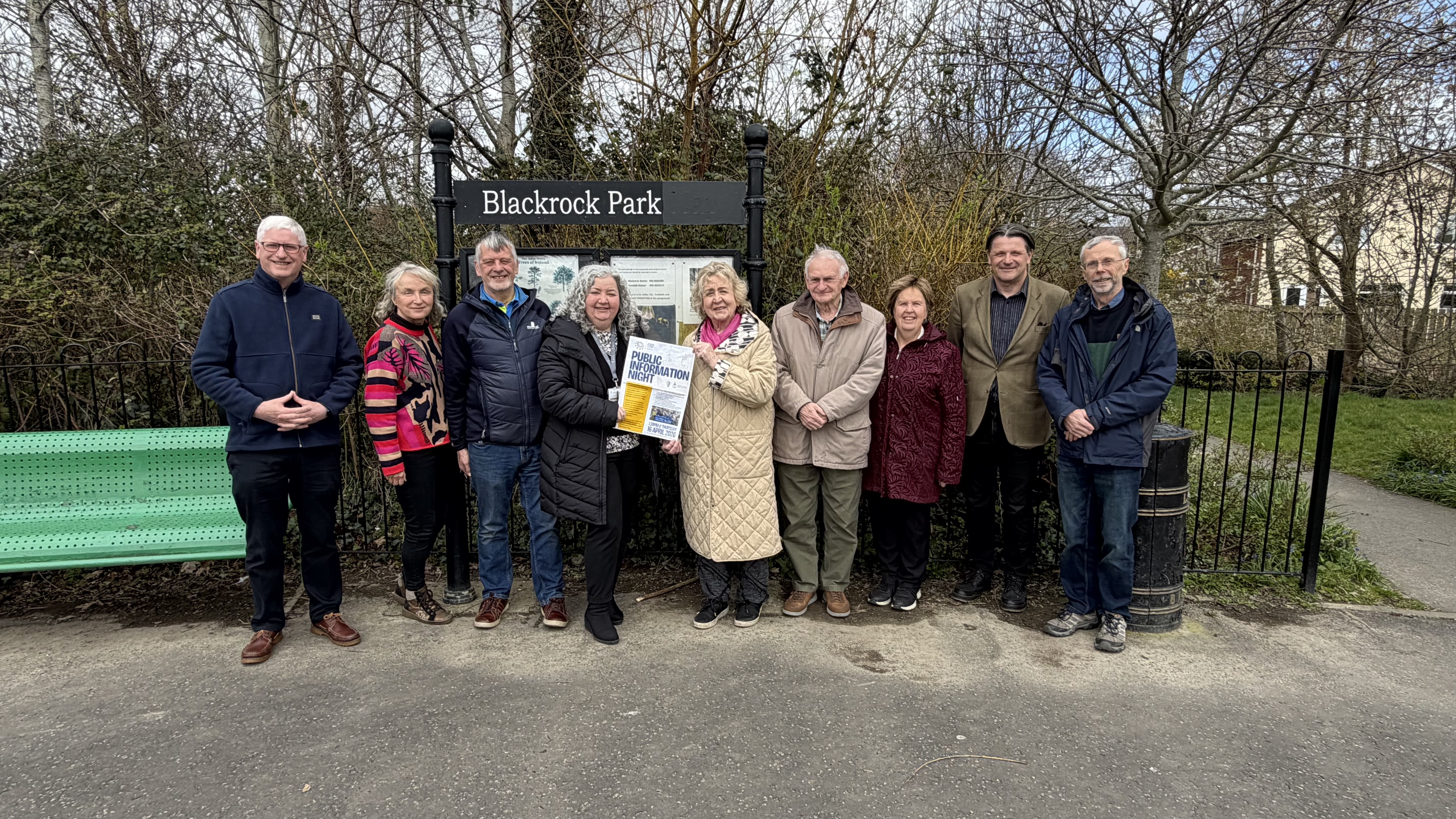 Members of Blackrock Tidy Towns and staff from Louth County Council, pictured with the mentors for this year's Entente Florale Europe competition at Blackrock Park. L-R: William Kearney (Entente Florale Europe), Eileen Guiney (Blackrock Tidy Towns), Hilary Barr (Blackrock Tidy Towns), Paula Gribben (Louth County Council), Bernadette Solon (Entente Florale Europe), Christy Boylan (Entente Florale Europe), Colette Moss (Louth County Council), Mark Johnston (Louth County Council) and John Horan (Blackrock Tidy Towns) Entente-Florale-Mentors-Visit