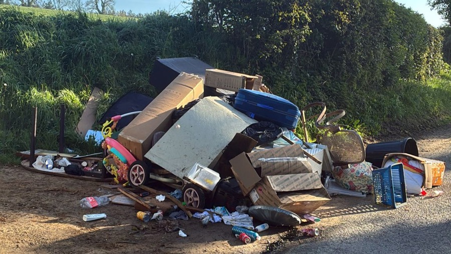 Photo of illegal dumping at Shanliss outside Ardee
