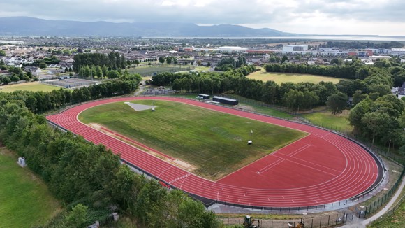 The new athletics track in Dundalk