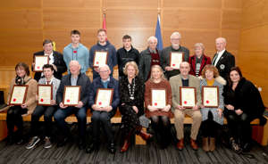 Civic Award winners at Monday’s ceremony in Ardee. thumbnail